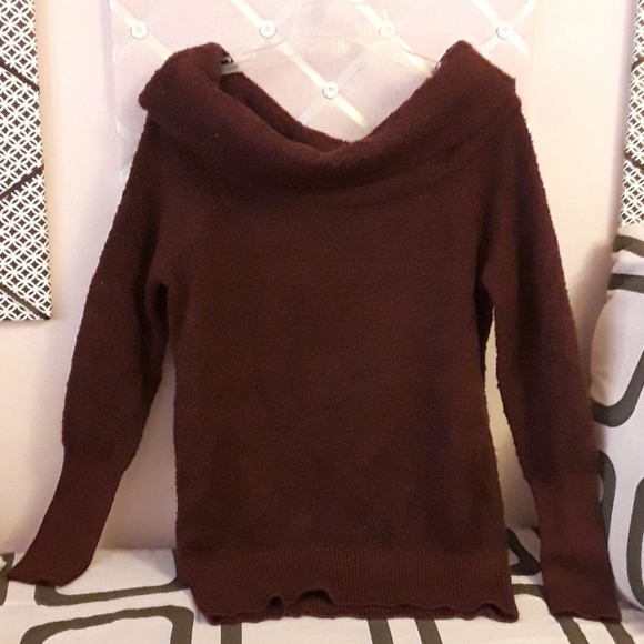 NWT Banana Republic Women's Cowl Neck Sweater Burg - Picture 2 of 8